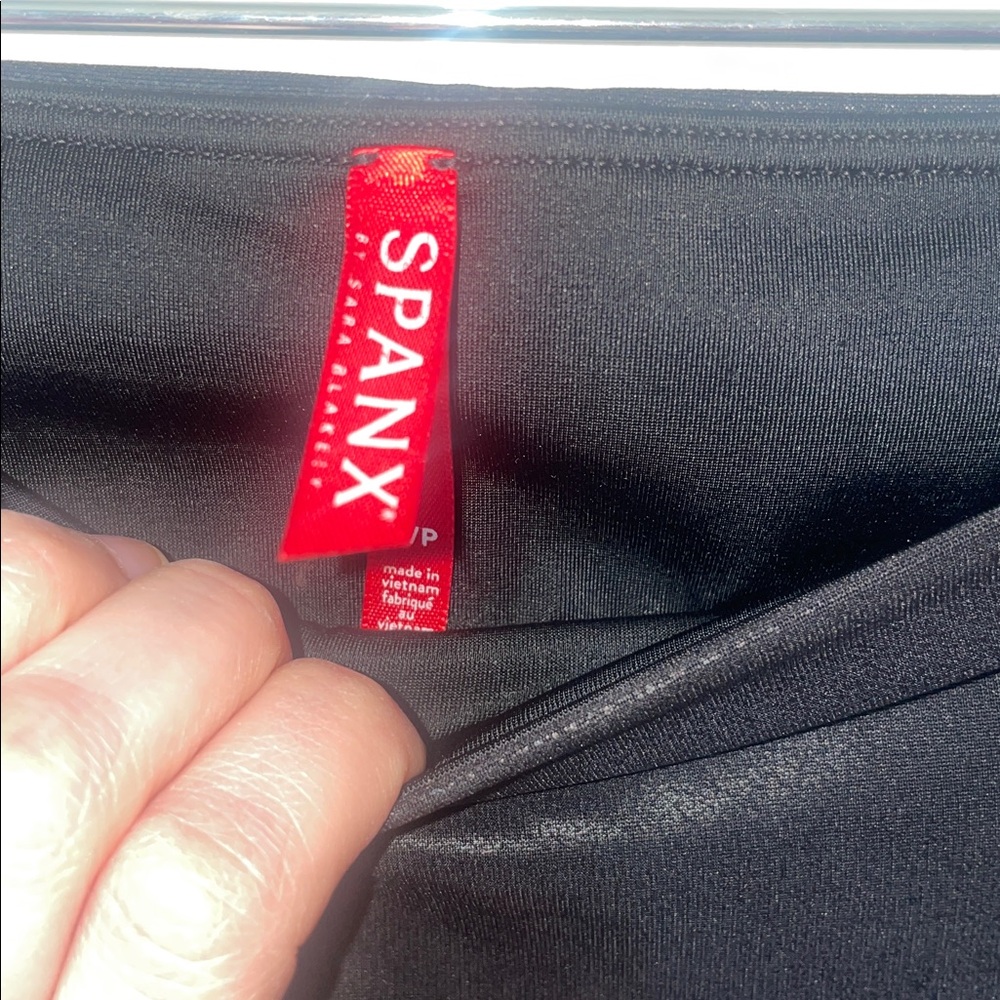 Spanx Black High-Waist Faux Leather Leggings